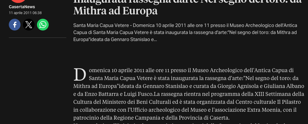 fotografia, inaugurazione, mithra, mostra, museo, santamaria capua vetere articolo caserta news