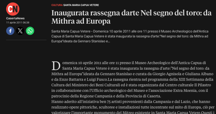 fotografia, inaugurazione, mithra, mostra, museo, santamaria capua vetere articolo caserta news