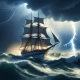 un veliero nel mare in tempesta Navigatore testi e poesie di Vittorio Errico