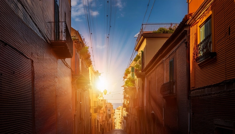 alba fra i vicoli di napoli cinque del mattino